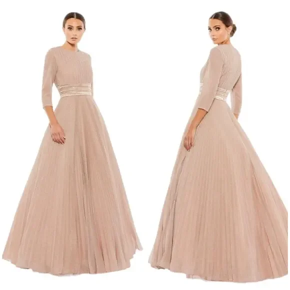 slim fit dress slacks GLS GL3787 Long Formal Mother of The Bride A Line Evening Beaded Sequin Dress